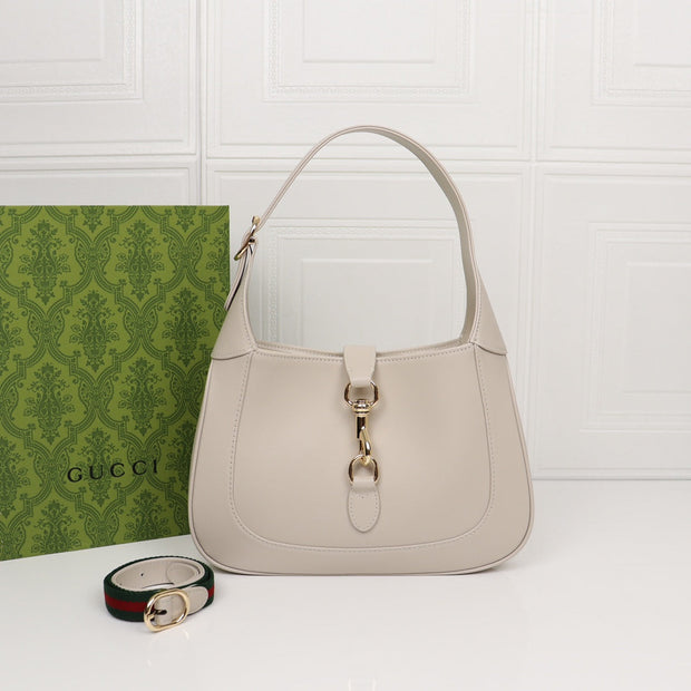 Small Shoulder Bag White Leather – Voxen